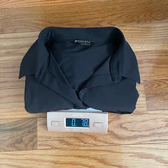 Athleta Everlasting Top Womens Large Black Athletic Performance Short Sleeve - Picture 9 of 9